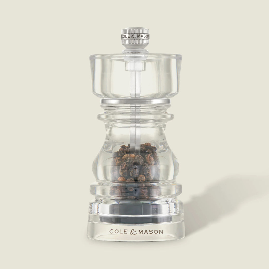Cole & Mason London Acrylic Pepper Mill 130mm