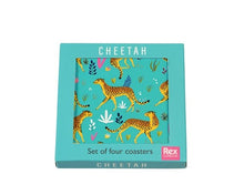 Load image into Gallery viewer, Rex Set of 4 Coasters - Cheetah
