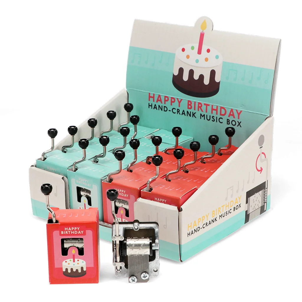 Rex Hand-crank music Box (Assorted) - Happy Birthday