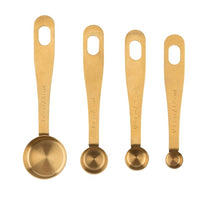 Load image into Gallery viewer, Kitchen Pantry Brass Measuring Spoons
