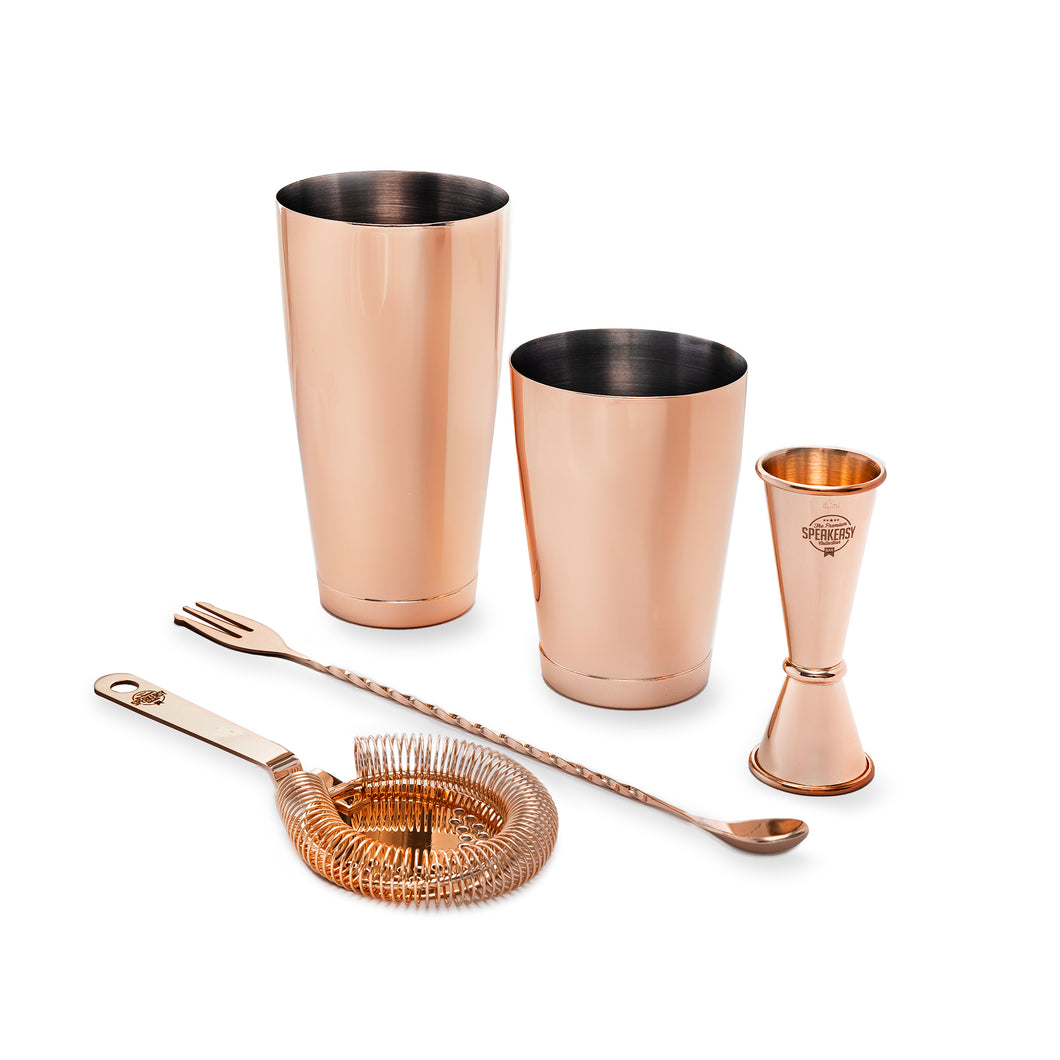 Bar Professional Cocktail  Set Copper 5 piece