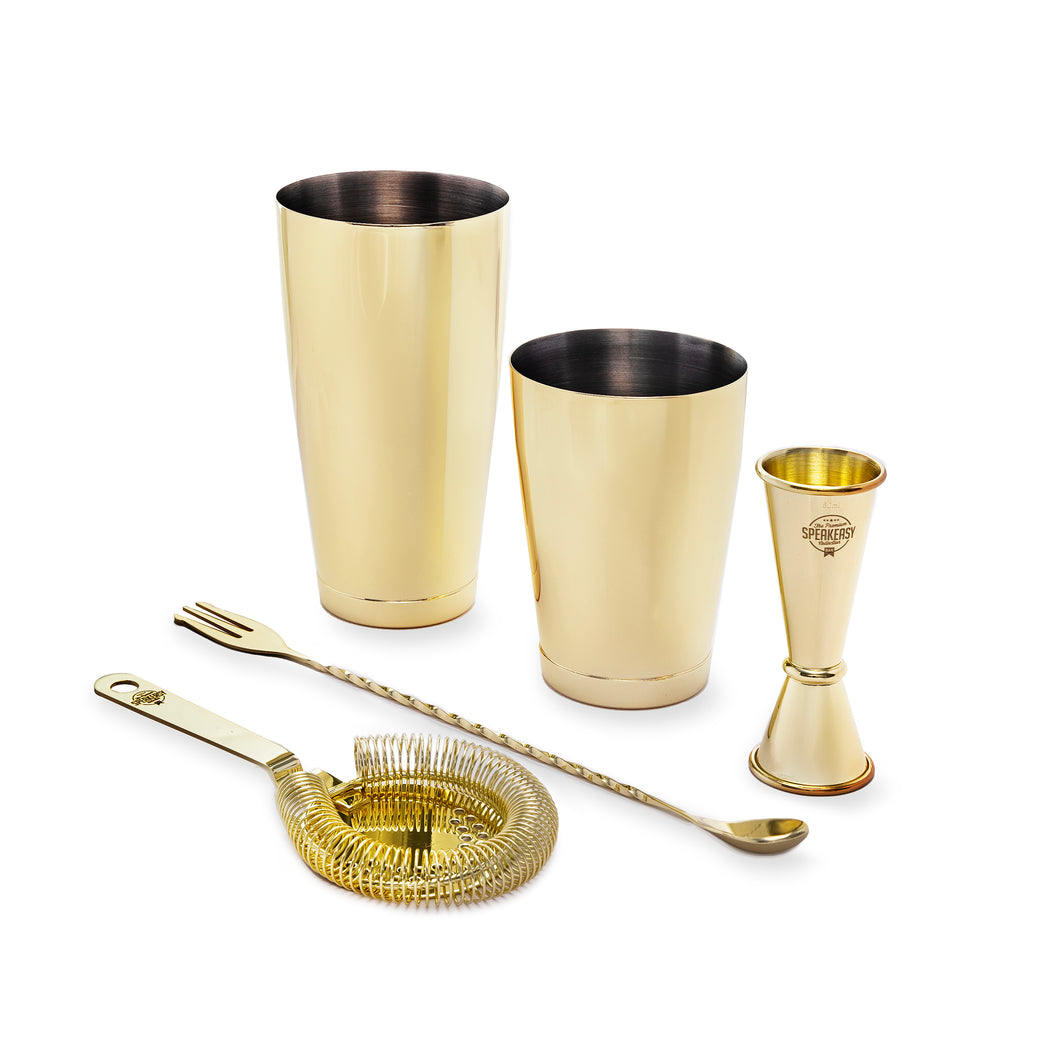 Bar Professional Cocktail  Set Gold 5 piece