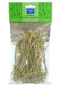 PME Bamboo Spiral Skewers - 12cm,  Pack of 100