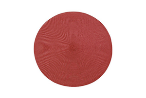 Walton's Circular Ribbed Placemat - Merlot