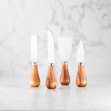 Load image into Gallery viewer, Taylors Eye Witness Slate 3 Tier Étagère &amp; Four Piece Cheese Knife Set
