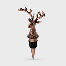 Load image into Gallery viewer, Taproom Classic Stag's Head Bottle Stopper, Copper Coloured
