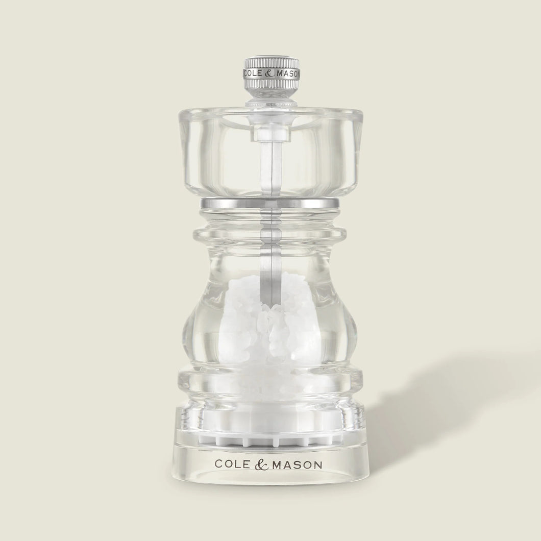 Cole & Mason London Acrylic Salt Mill 130mm