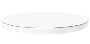 PME Round Cake Board with Banded Edge, White 10"