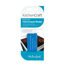 Load image into Gallery viewer, KitchenCraft Stainless Steel Replacement Hob Scraper Blades
