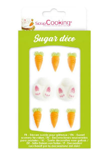 Eddingtons Sugar Decorations - Carrots & Bunny