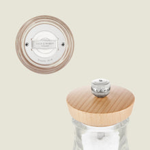 Load image into Gallery viewer, Cole &amp; Mason Holborn Acrylic and Natural Wood Salt Mill 95mm
