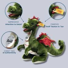 Load image into Gallery viewer, Steiff Rocky dragon 32cm green
