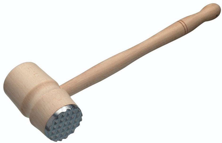 KitchenCraft Beech Wood Meat Hammer with Metal End