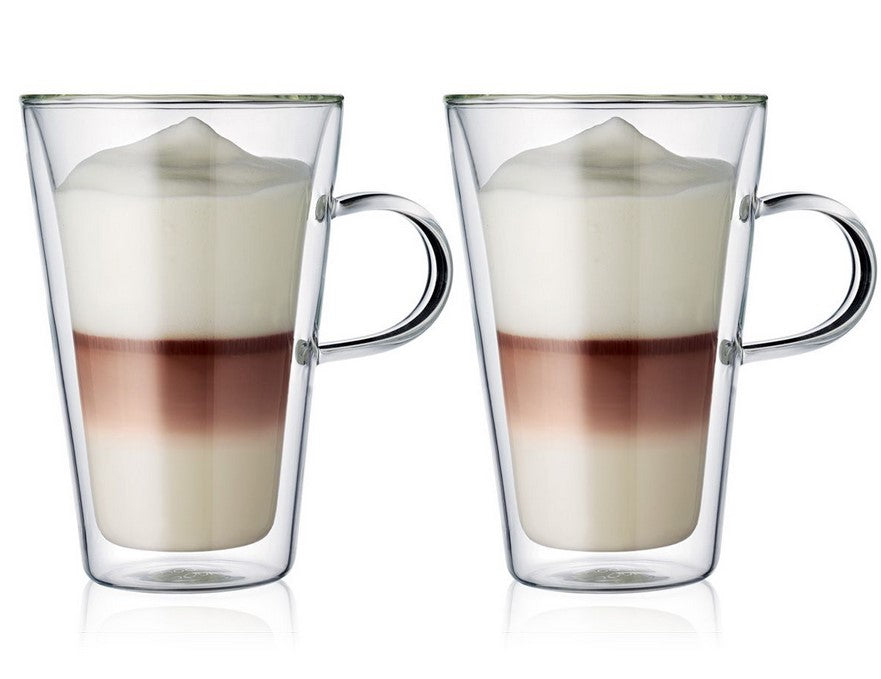 Bodum Canteen Double Wall Glass Mug 400ml, Set of 2