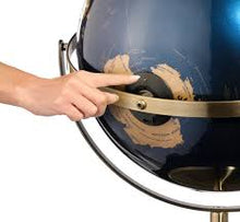 Load image into Gallery viewer, Troika Illuminated globe, rechargeable, Ø30cm, dark blue
