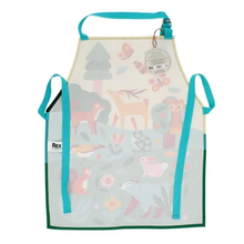 Load image into Gallery viewer, Rex Wipeable cotton children's apron - Woodland
