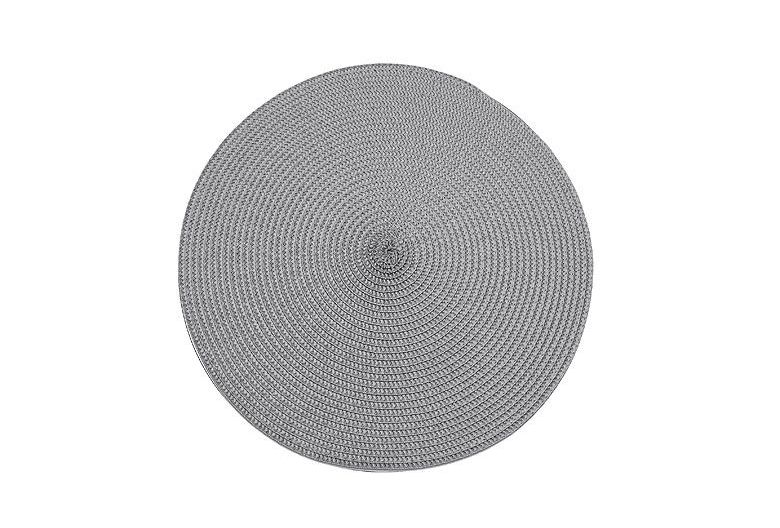 Walton's Circular Ribbed Placemat - Storm Grey