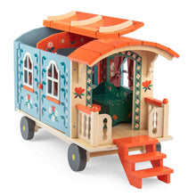 Load image into Gallery viewer, Moulin Roty Wooden Caravan Les Minouchkas
