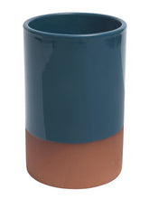 Load image into Gallery viewer, Dexam Sintra Glazed Terracotta Wine Cooler - Ink Blue
