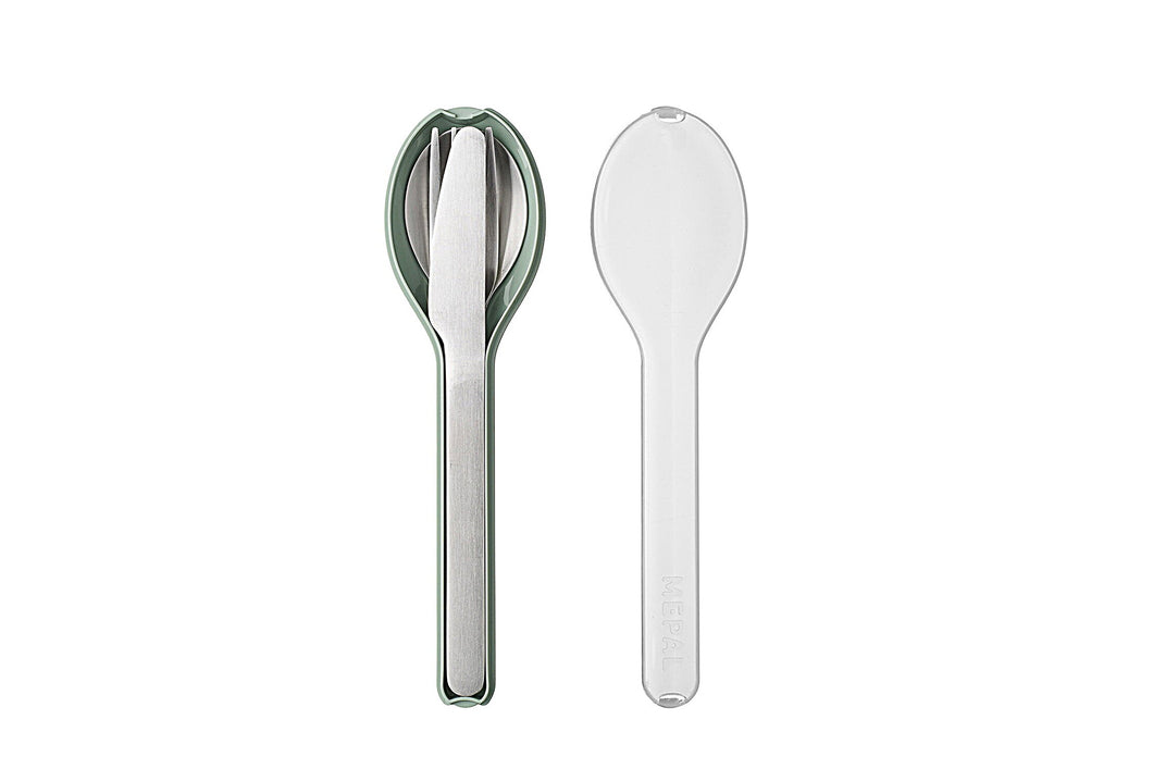 Mepal Cutlery Set Ellipse 3 pcs - Nordic Sage