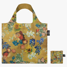 Load image into Gallery viewer, LOQI Vincent Van Gogh Flower Pattern Gold Recycled Bag
