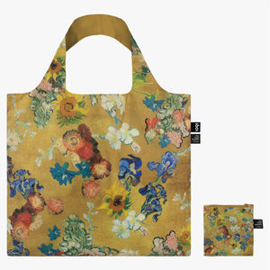 LOQI Vincent Van Gogh Flower Pattern Gold Recycled Bag