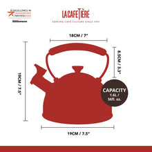 Load image into Gallery viewer, La Cafetière Whistling Kettle Black 1.6L
