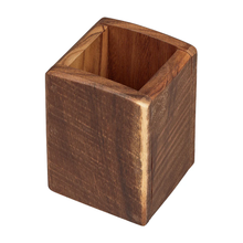 Load image into Gallery viewer, Tala Cutlery Box in Natural Acacia - 110x110x150mm
