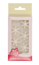 Load image into Gallery viewer, FunCakes Sugar Decorations - Snowflakes

