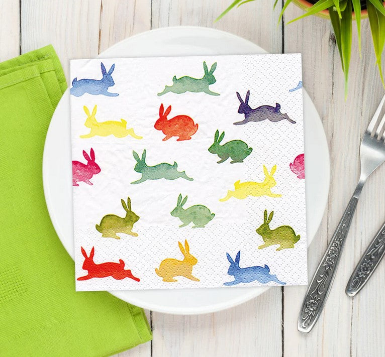 Creative Party Paper Napkins - Spring Rabbits