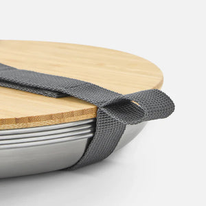 Black & Blum Stainless Steel Picnic Plate Set of 4