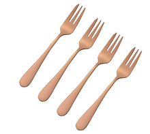 Load image into Gallery viewer, Viners Select Pastry Forks - Copper, 4 Piece
