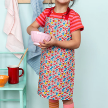 Load image into Gallery viewer, Rex Wipeable Cotton Children's Apron Tilde
