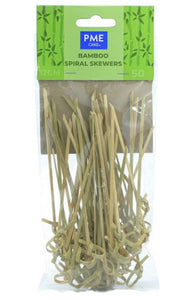 PME Bamboo Spiral Skewers - 12cm