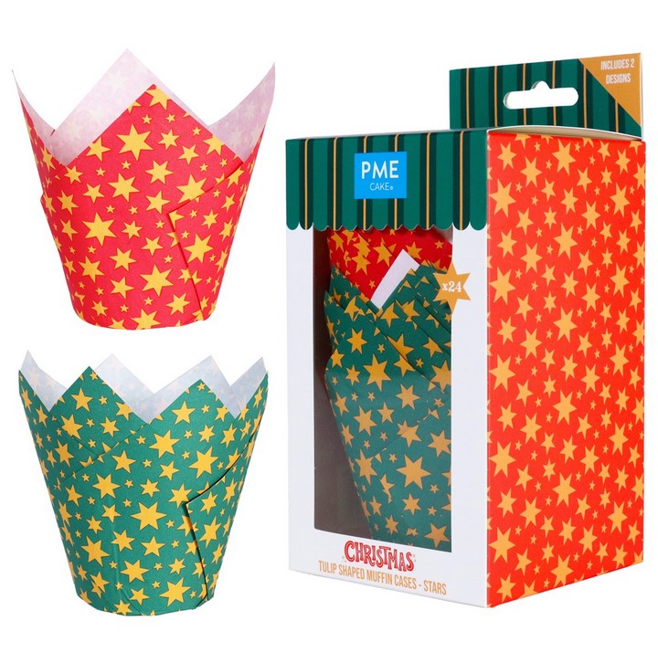 PME Tulip Muffin Cases - Stars