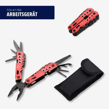 Load image into Gallery viewer, Troika Multi-tool with 13 functions, red/black
