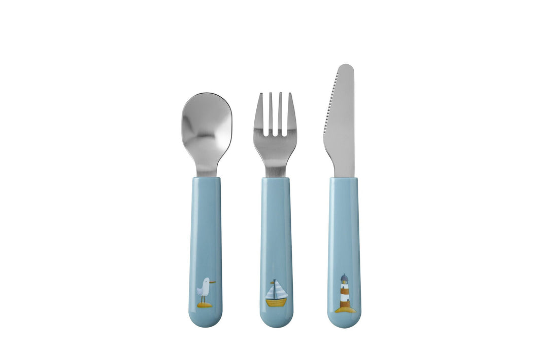 Mepal Mio Children's cutlery set  3 pcs - Sailors Bay