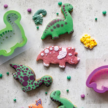 Load image into Gallery viewer, Decora Cookie Cutter &amp; Stencil Set - Dino
