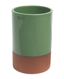 Dexam Sintra Glazed Terracotta Wine Cooler - Green