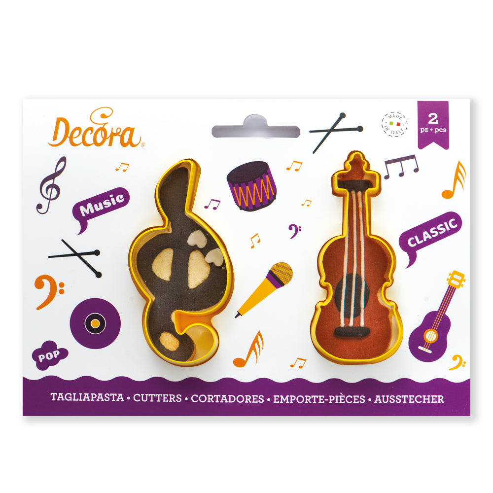 Decora Cookie Cutter Set - Treble Clef and Violin