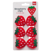 Load image into Gallery viewer, Rex London Bag Clips Set of 6 Strawberry
