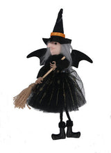 Load image into Gallery viewer, Black Witch with Broom Decoration
