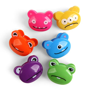 Kikkerland Crazy Monsters Bag Clips - Set of 6