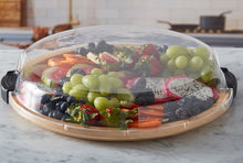 Load image into Gallery viewer, Farberware Build-a-Board Bamboo Round Snack Serving Board
