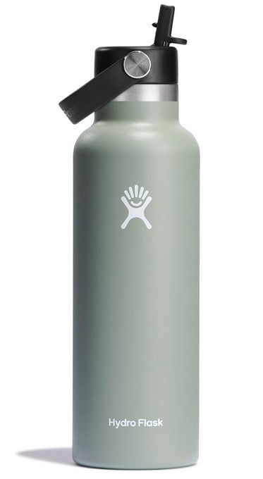 Hydroflask Standard Mouth Bottle with Straw  21oz -Agave