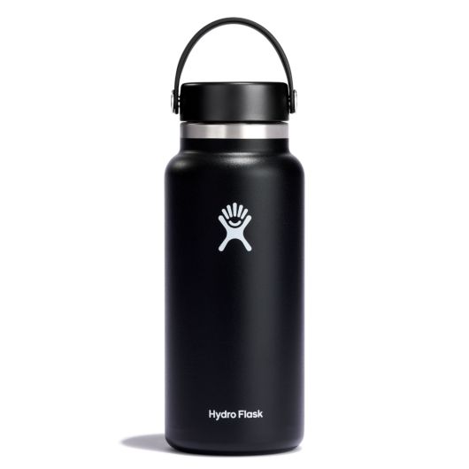 Hydroflask Wide Mouth Bottle with Flex Cap 32oz - Black