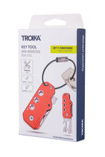Load image into Gallery viewer, Troika Keychain, mini tool, 11 functions,Red
