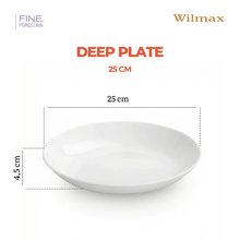 Load image into Gallery viewer, Wilmax Orient Pro Round Deep Platter White 25.5cm
