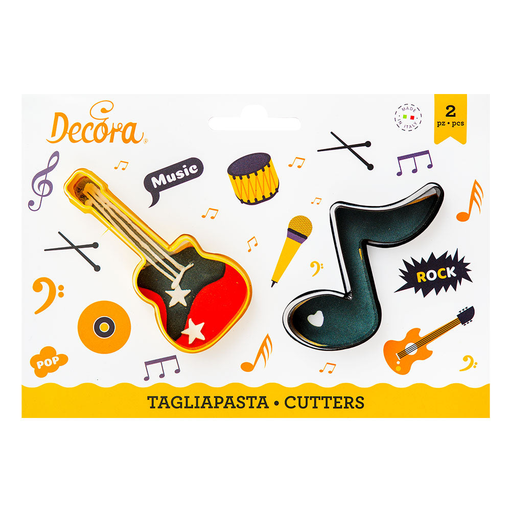 Decora Cookie Cutter Set - Note and Guitar