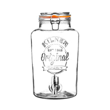 Load image into Gallery viewer, Kilner Clip Top Drinks Dispenser - Round, 5 Litre
